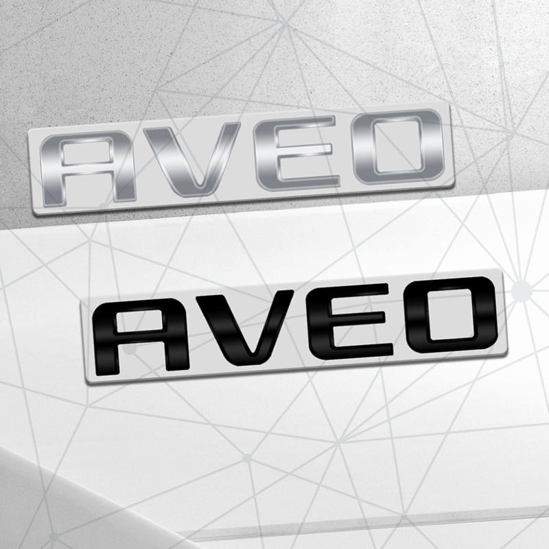 3D Auto Metal AVEO Badge Car Rear Trunk Emblem Sticker LOGO Decor For Chevrolet Cruze Spark Sail Orlando Sonic Body Styling