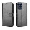 Подходит для чехла телефона Samsung M53, кожаный флип-чехол для Samsung Galaxy M33 5G с узором crazy horse, ремешок и слот для карт