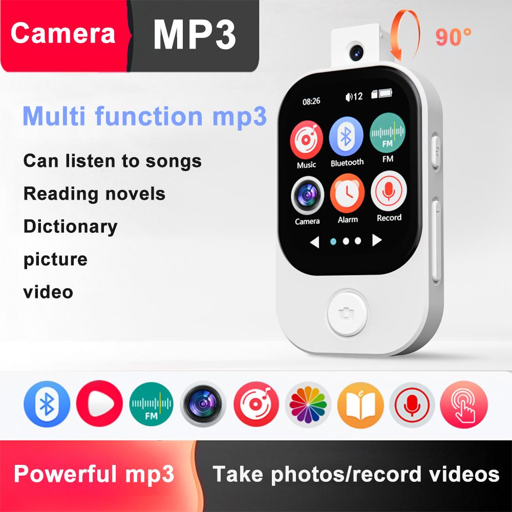 MP3-плеер Bluetooth 5.4 Walkman Hi-Fi звук MP3-плеер Камера Спортивный Walkman с FM-радио Записью Сделать снимок