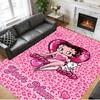 Crystal Velvet Rug Custom Name Text, Soft Non Slip Floor Mat Home DecorBetty Boop