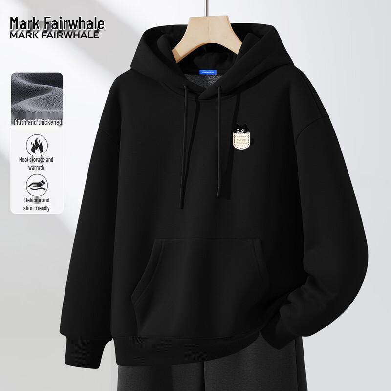 Mark Fairwhale Men's Heavyweight Fleece Hooded Sweatshirt