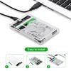 OULLX Type C USB 3.0 Корпус для 2,5-дюймового HDD Прозрачный SATA Адаптер Корпус для жесткого диска для SSD Дисковый бокс Внешний корпус для HDD
