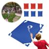 Портативный набор Cornhole с 3 красными и 3 синими сумками, игры для детей и взрослых, семейный уличный двор, пляж, барбекю, игра на лужайке для кемпинга