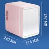 4L Mini Mirror Refrigerator Portable Household and Car Dual-purpose Fridge Dormitory Cosmetic Cold Storage Cabinet