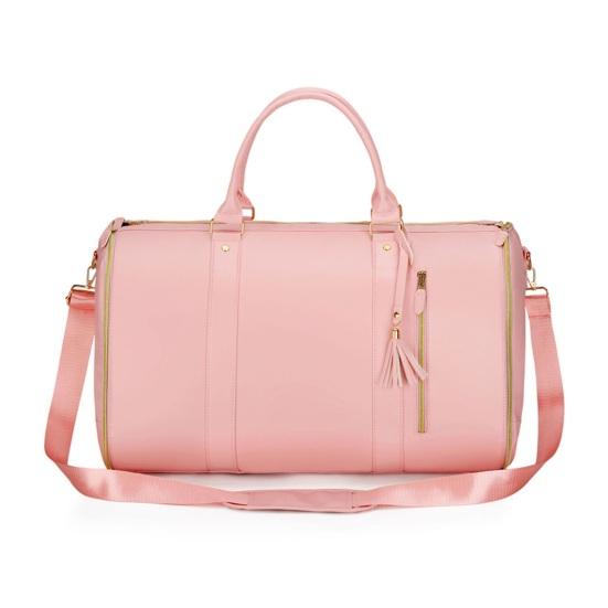 Складная дорожная сумка с несколькими отделениями, водонепроницаемая искусственная кожа, надежная дорожная сумка с ручкой и плечевым ремнем, не мнется