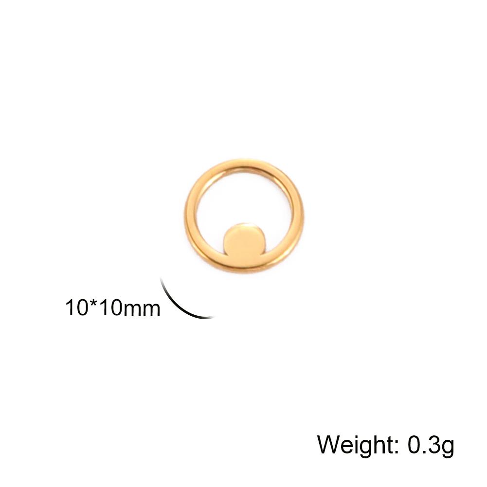 5pcs/lot Small DIY Charms for Jewelry Making Stainless Steel Cute Cross Planet Map Round Pendant for Earring Necklace Bracelet