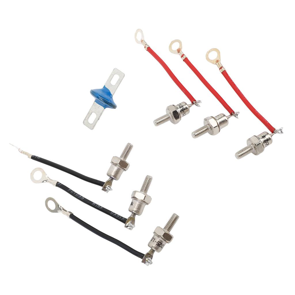 Diode Rectifier Kit, Rotating Rectifier Module 3.1in 25A 1200V with 3 Positive 3 Negative Diodes, for Generator Replacement Installation