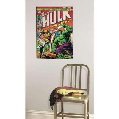 Многоразовые гигантские наклейки Халк & Росомаха, комиксы Marvel