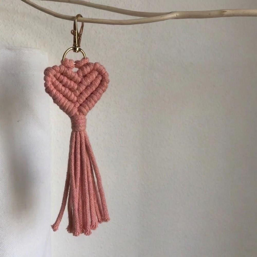 Cute Handwoven Keychains Pendant Style Mobile Phone Bag Pendant Car Keyring Gifts For Women Gift