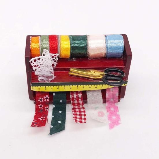 Мини-модель высокой имитации игрушки 1/12 масштаб швейная полка детский подарок для игры в кукольный домик комплект