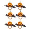 Halloween Napkin Ring Pumpkin Eyeball Spider Skull Napkin Holder for Dinner Table