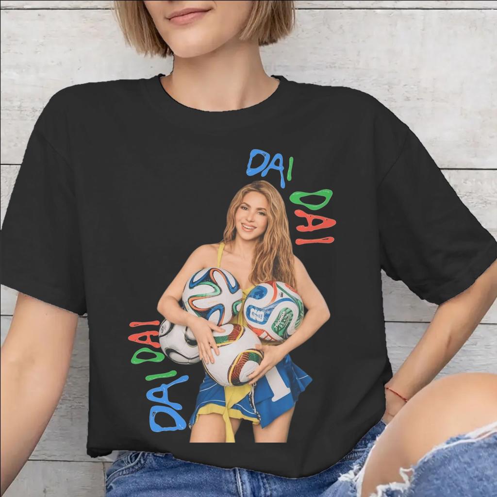 Shakira Dai Dai Tee Shirt for Unisex WoUnisex Printed T Shirts 100 Cotton Clothes