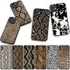 Cover for Samsung Galaxy A36 A17 A26 A07 A35 A54 A53 A13 A33 A34 S8 S9 S20 S21 FE S10 Plus Phone Case Leopard Cow Print Snake
