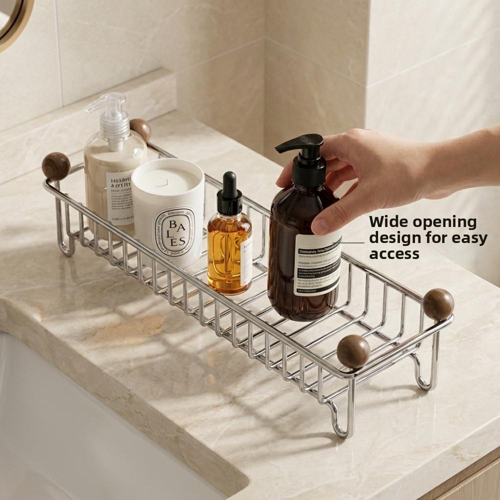 Waterproof Sponge Drain Holder Anti-rust Kitchen Sink Storage Rack Cosmetic Storage Stand Bathroom