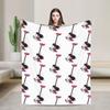 Mafaldas Knitted Blankets Amine Cartoon  Flannel Throw Blanket Bedding Couch Decoration Lightweight Bedspreads