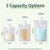 30ml50ml100ml shampoo lotion matte flip nozzle sub-bag (15 pieces)
