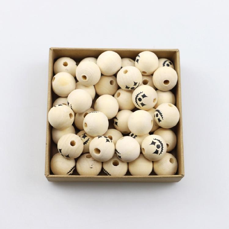 10 Pieces Wooden Bead for Crafts Handmade Round Beads for Jewelry Making