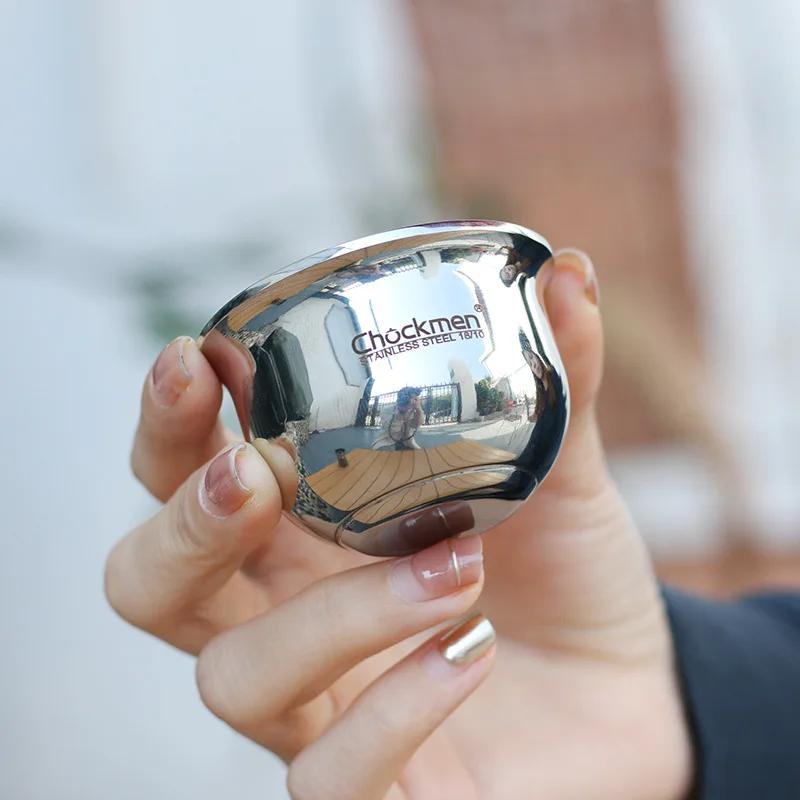 80 мл 316 Хирургическая сталь Рюмка Премиальная дегустационная чашка для ликера Стакан для виски, текилы, спиртных напитков Можно мыть в посудомоечной машине Барная посуда Подарок 2,7 унции