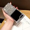 Роскошный складной чехол для телефона со стразами на весь экран для Samsung, инкрустированный бриллиантами, индивидуальный чехол для телефона