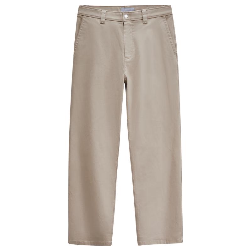 JOEONE Men's Lyocell Blend Loose Straight Casual Trousers