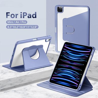 Чехол 2021 Air 5 4 для Ipad Pro 13 11 12,9 2022, чехол для Ipad Air 11 2024 Mini 6 10,2 8, 9, 9, 10 поколения, аксессуары с вращающимся на 360° корпусом