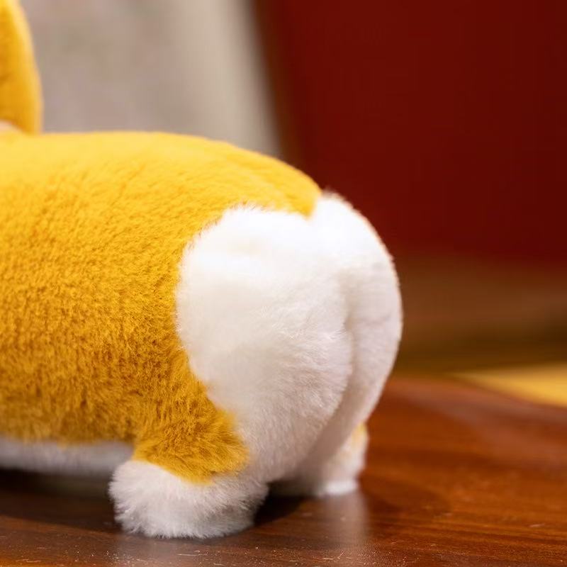 20/30cm New Imitation Tail Less Corgi Stuffed Toy Pillow Pillow Funny Children's Gift Elegant Cute Doll Pillow Cartoon Animation