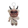 Gothic Halloween Keychain Handcrafted Punk Rock Keychain with Weird Horror Doll Design Backpack Accessories