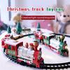Christmas Train Set Railway Tracks Toys Creative Decor Christmas Tree Train Gift Toy For Kids Birthday Party Gift Xmas Decor