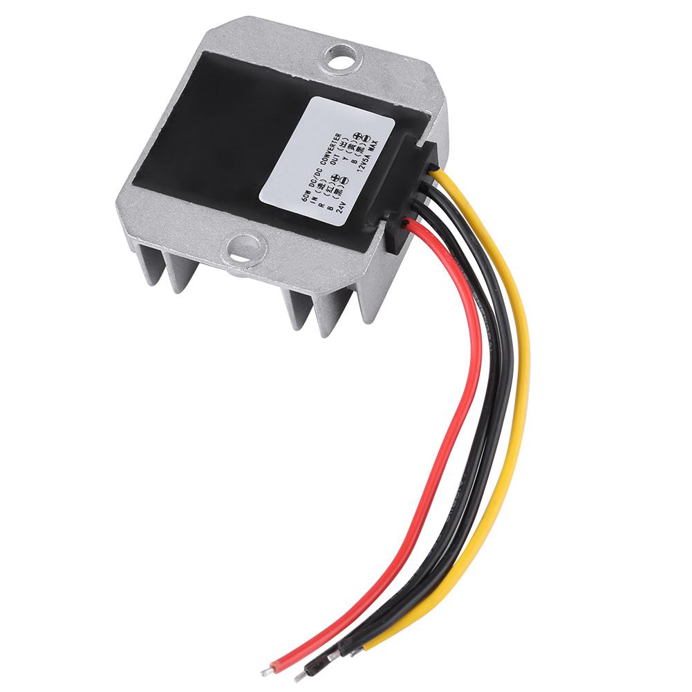 DC DC 24V к 12V 5A 60W Модуль понижения напряжения Понижающий преобразователь питания для автомобиля