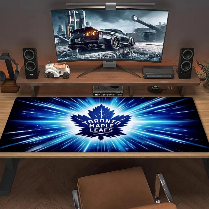 Oronto Maple Leafs Mouse Pad Large Gaming Table Cushion Nonslip Laptop Tablet Big Mousepad Xxl Mat Mini Pc Playmat With Lock Edge