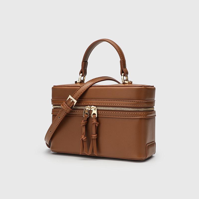 Cross-mirror box bag, small square bag, shoulder messenger women's bag, fashionable versatile handbag, niche