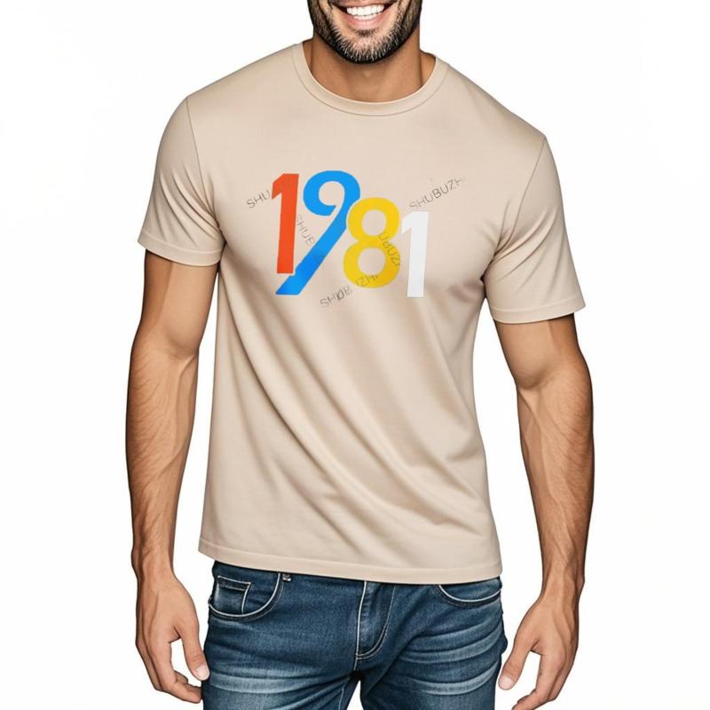 Men tshirt Fashion For Men Preshrunk Cotton Tshirt Fashion Tee Tops Classic Tshirts th Birthday Gift Slim Fit Apparel