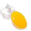 Yellow Onyx Gemstone 925 Sterling Silver Jewelry Pendant 1.65"