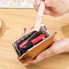 New Niche Change Bag Mini First-layer Cowhide Storage Bag Women's Fashion Mouth Red Envelope Small Clip Bag Tide