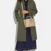 Coach Mollie Classic Monogram Zip Closure Tote Bag Women tote bags Khaki White C4250-IMDQC
