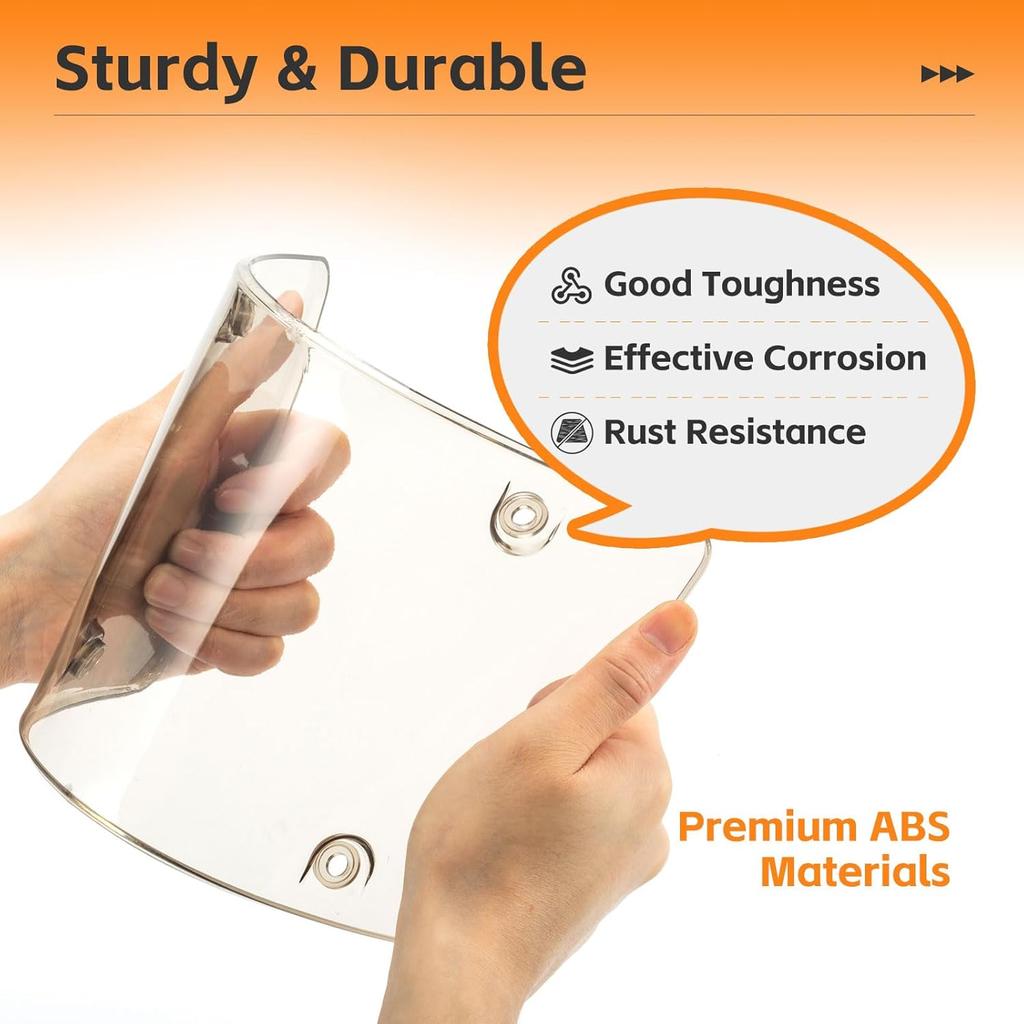 Накладки и рамки для номерных знаков, 2 шт. Прозрачные защитные накладки на номерной знак, ABS Рамка для переднего/заднего номерного знака автомобиля с колпачками для винтов, Подходит для любого стандартного US