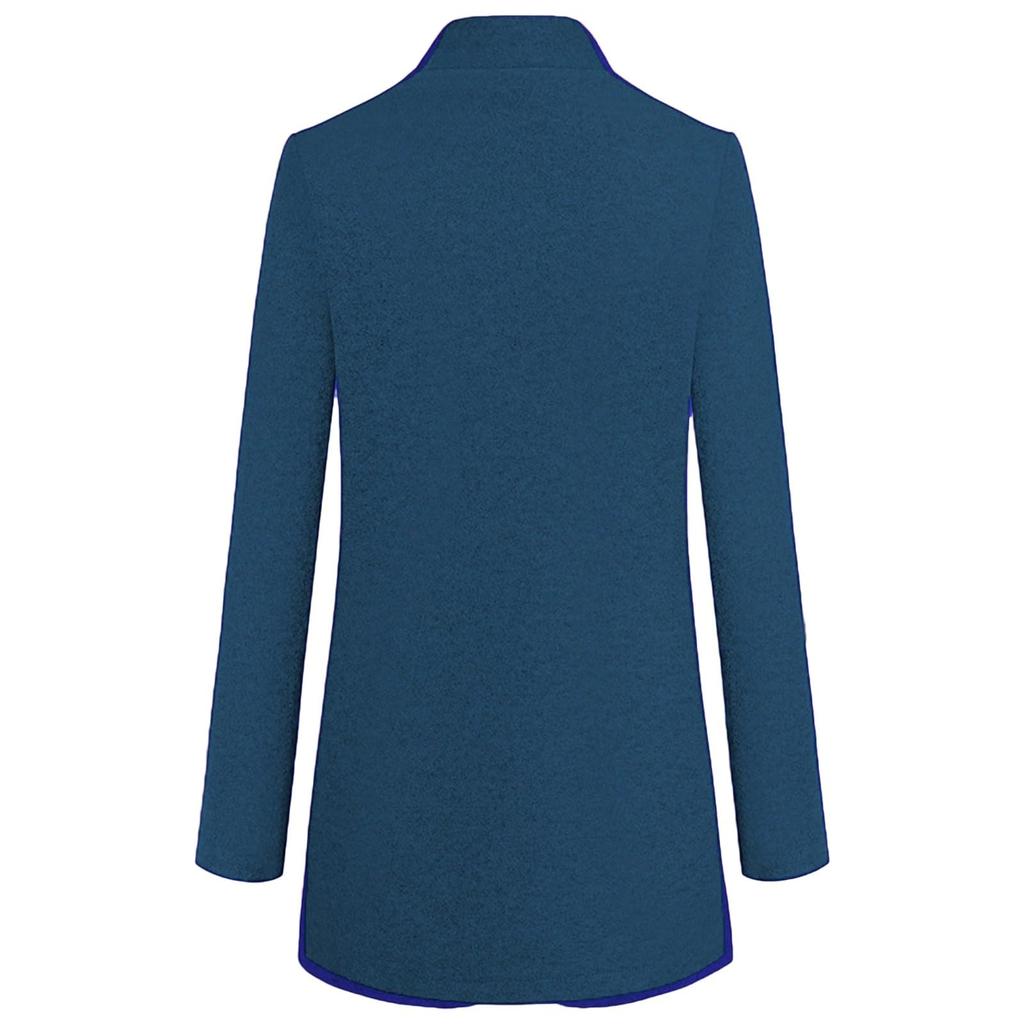 Модное женское пальто тренд больших размеров твидовый длинный пиджак костюм стильное и элегантное однотонное пальто