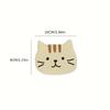 5pcs Cartoon Cat Shaped Tea Mat Cup Holder Mat Coffee Drinks Drink Silicon Coaster Hot Drink Stand Insulated Pad