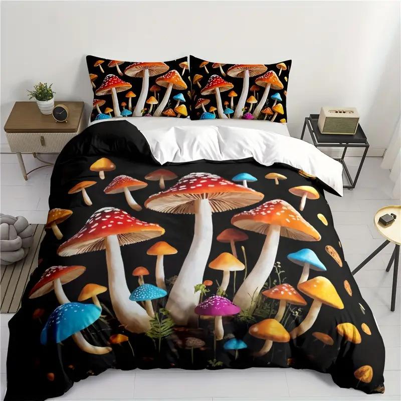Пододеяльник Dream Mushroom Постельное белье С цифровой печатью Набор из трех предметов Для спальни Комлект