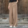 Women's Spring/Summer Linen Wide-Leg Pants Versatile Artistic Casual Trousers