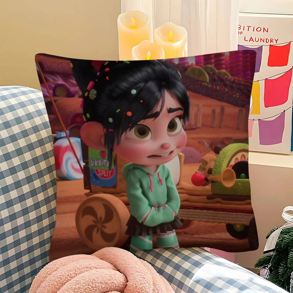 1 шт. Милая наволочка A-Wreck-It Ralph-H Модная квадратная наволочка Спальня Диван Комната Ins Декор Отдых