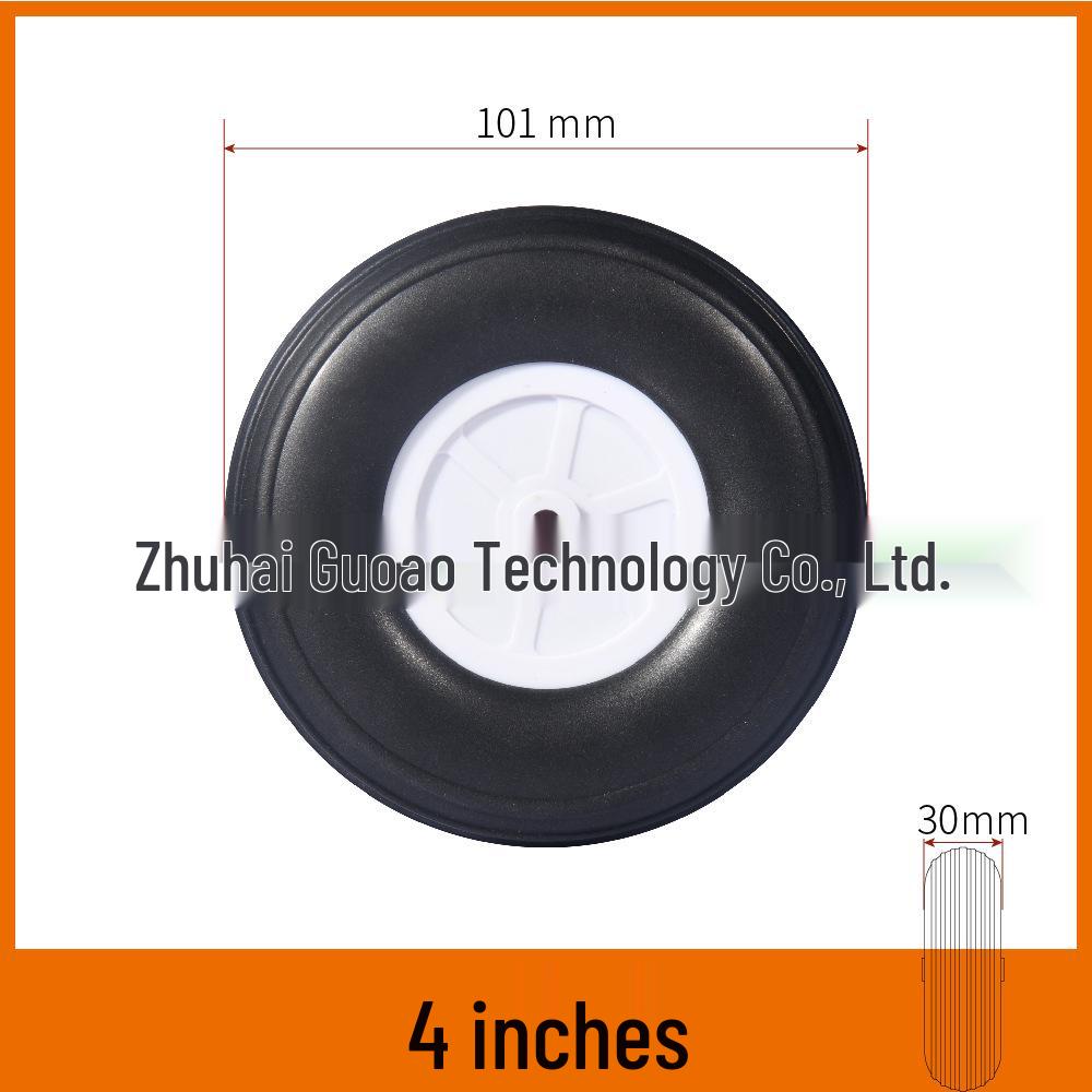 Realistic 20-127mm PU Tires & Sponge Wheels for Fixed-Wing RC Model Aircraft