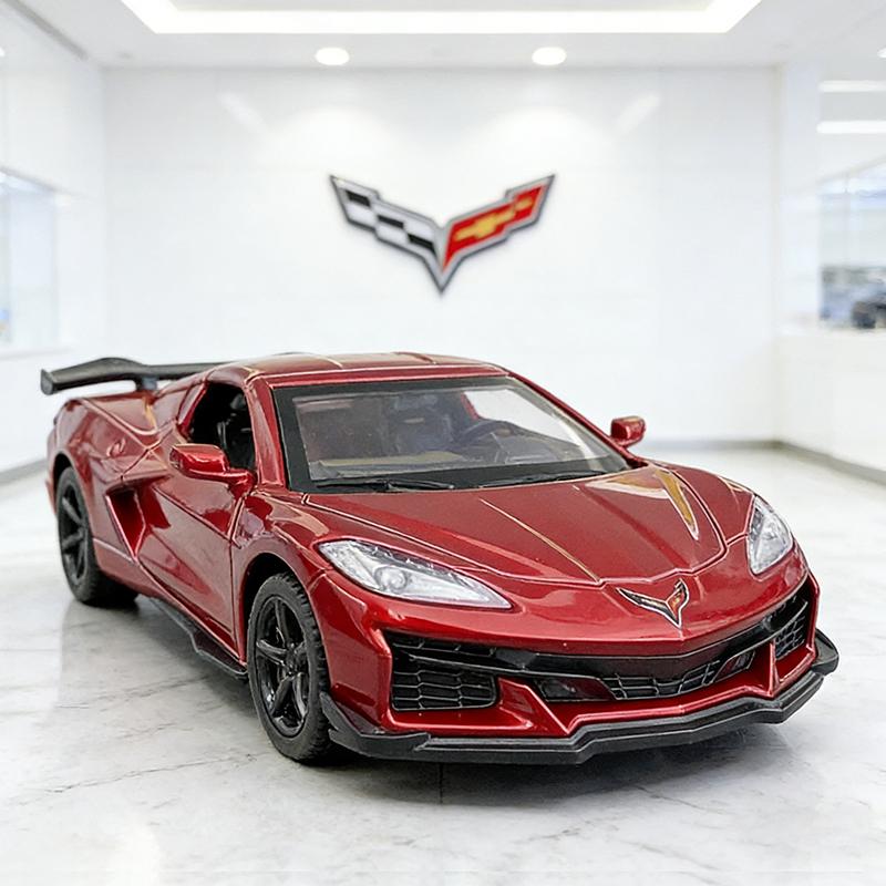 1:41 Chevrolet Corvette Z06 Alloy Car Diecasts & Toy Vehicles Car Model Miniature Scale Model Car Toys For Children