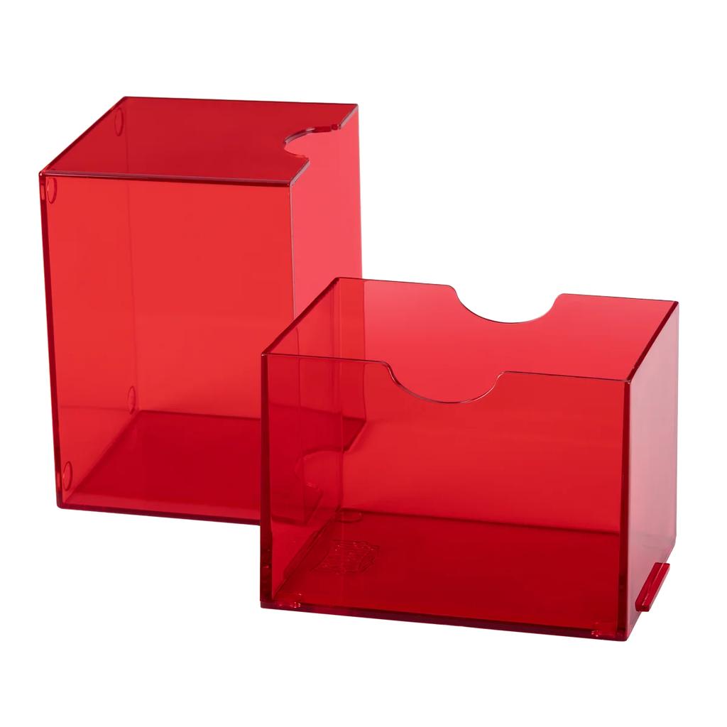 Dragon Shield Card Box: Clear Red Strongbox