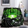 Ben Alien Force Throws Blanket Flannel Blankets Plush for Couch Bed Gifts for Men Women Travel picnic blanket Christmas fan gifts
