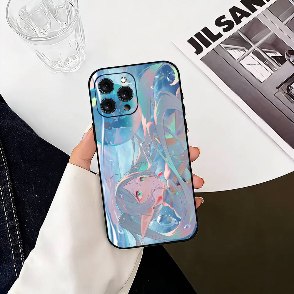 Sousou no Frieren Фрирен Вид сзади Чехол для телефона Для iPhone 17,16,15,14,13,12,11 Plus,Pro Max,XS,Мягкий силиконовый Черный чехол