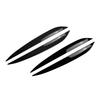 2010 To 2018 For Volkseagen VW Touareg Eyelid Front Headlight Cover Eyebrow Trim Sticker Head Lamp Hihg Quality ABS Glossy Black
