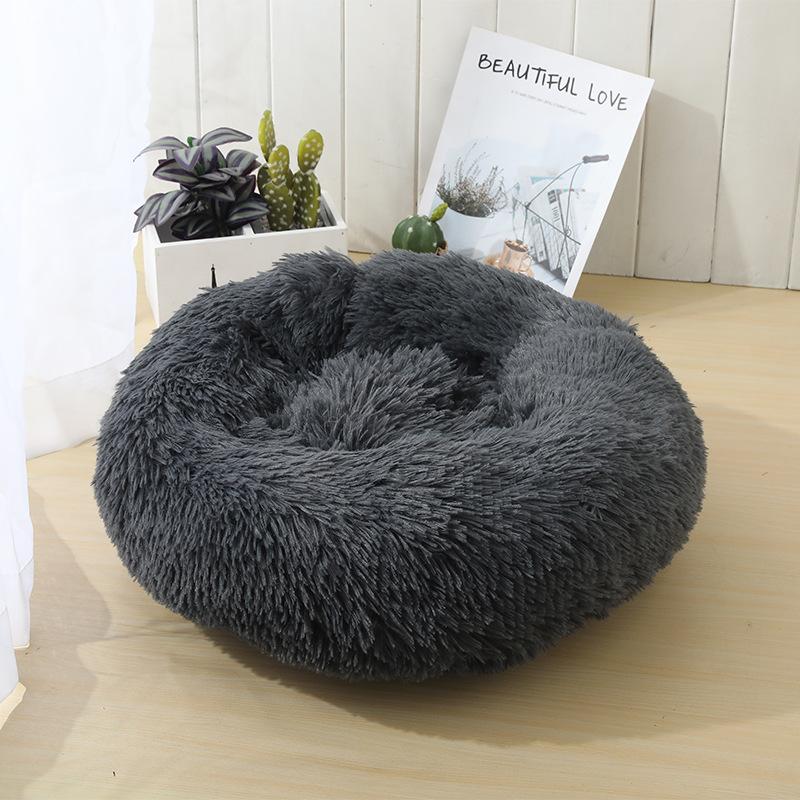 Doghouse Detachable Round Plush Pet Litter Cat Litter Warm Pet Supplies Dog Bed Pet Bed Pet Mat