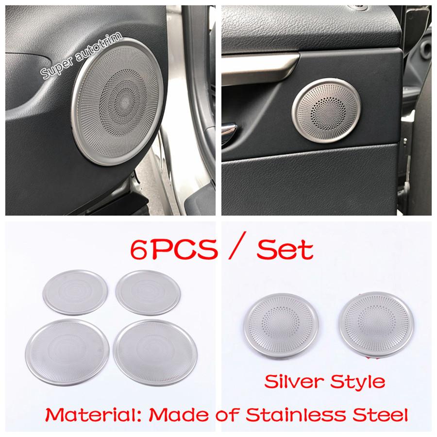 Car Door Speaker Loudspeaker Frame Decoration Cover Trim For Lexus RX RX450h 2016 - Stainless Steel Accessories Interior