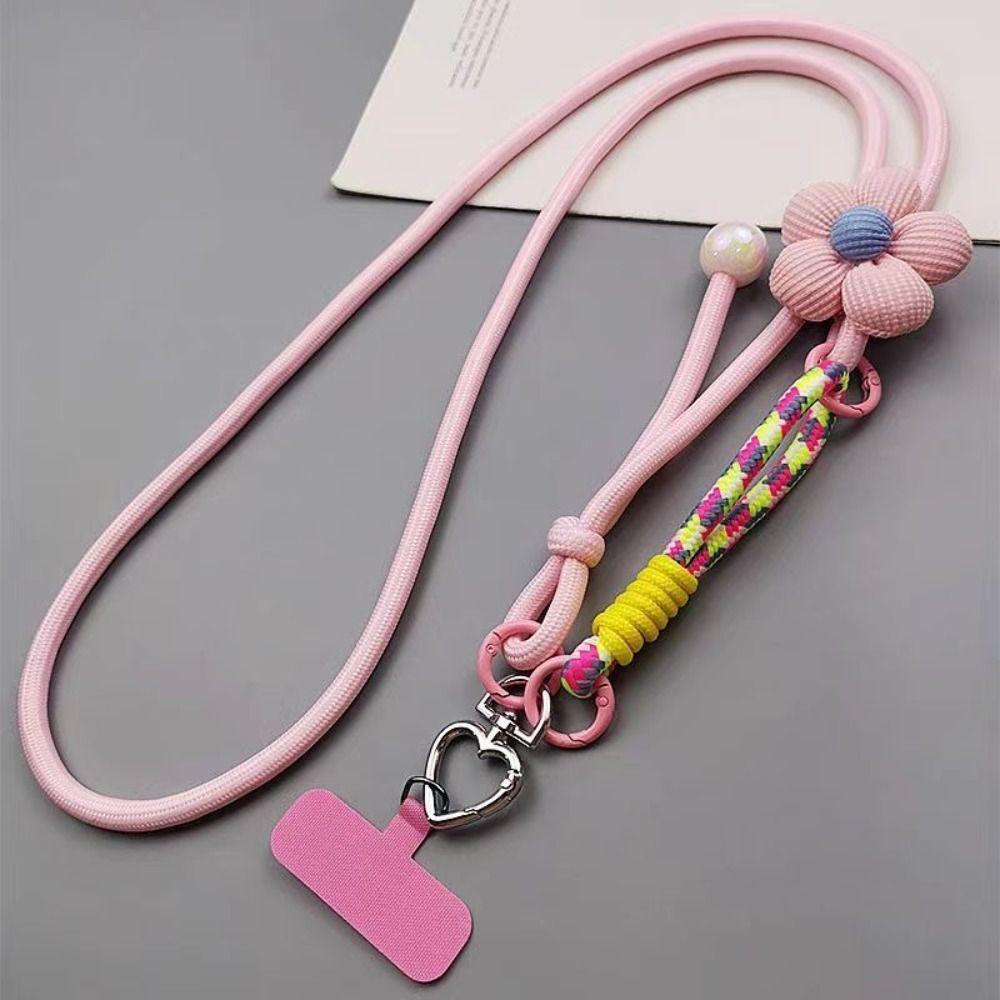Multi-functional Phone Crossbody Strap Colorful Woven Mobile Phone Neck Strap Daily Carry